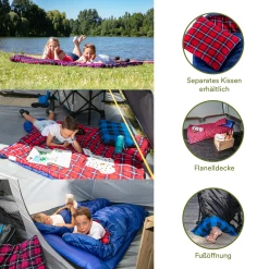 Budget 🌟 Camping Skandika Skandika Sac De Couchage Enfant Dundee Junior (bleu) BLEU 👏