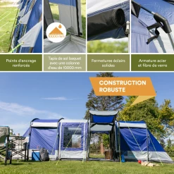 Offres 💯 Camping Skandika Skandika Tente Tunnel Montana 8 Personnes (bleu) ✨ -Outsunny Shop 078b8d75681446ca85d1ee25741510de