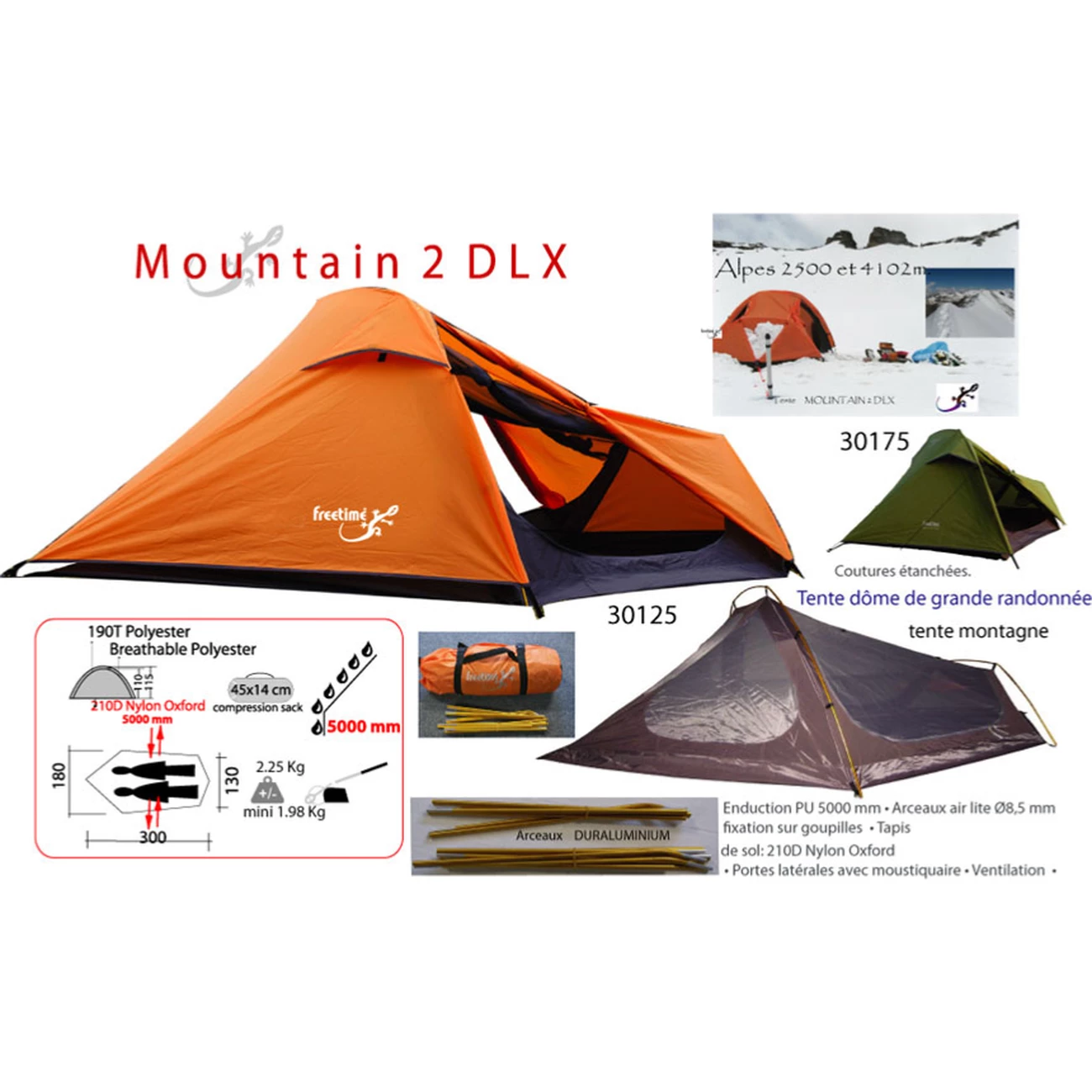 Offres 🔥 Randonnée Freetime Mountain 2 Dlx Mountain 2 Dlx -tentes Montagne 2 Places -tente Légéres - 2 Kg 🎁 2 Offres 🔥 Randonnée Freetime Mountain 2 Dlx Mountain 2 Dlx -tentes Montagne 2 Places -tente Légéres - 2 Kg 🎁 – Image 2
