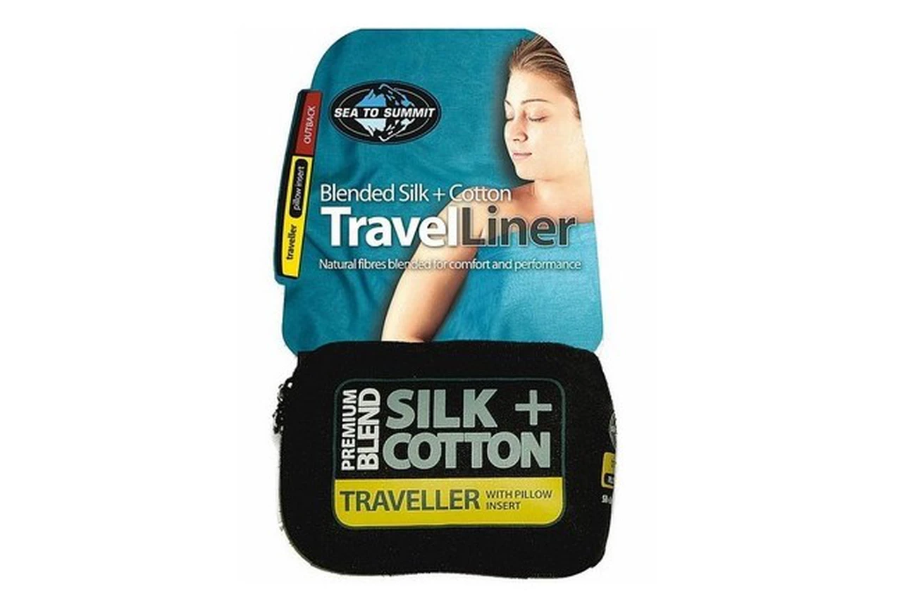 Meilleure affaire 👏 Camping Sea To Summit Drap De Sac Sea To Summit Travelliner Silk Cotton Double BLEU 👍 2 Meilleure affaire 👏 Camping Sea To Summit Drap De Sac Sea To Summit Travelliner Silk Cotton Double BLEU 👍 – Image 2