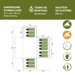 Remise 🌟 Camping Skandika Tente Familiale Nimbus 12 Personnes 🎁 11 Remise 🌟 Camping Skandika Tente Familiale Nimbus 12 Personnes 🎁 -Outsunny Shop 118e30e7fb9949d5bd0a0ede65cec597