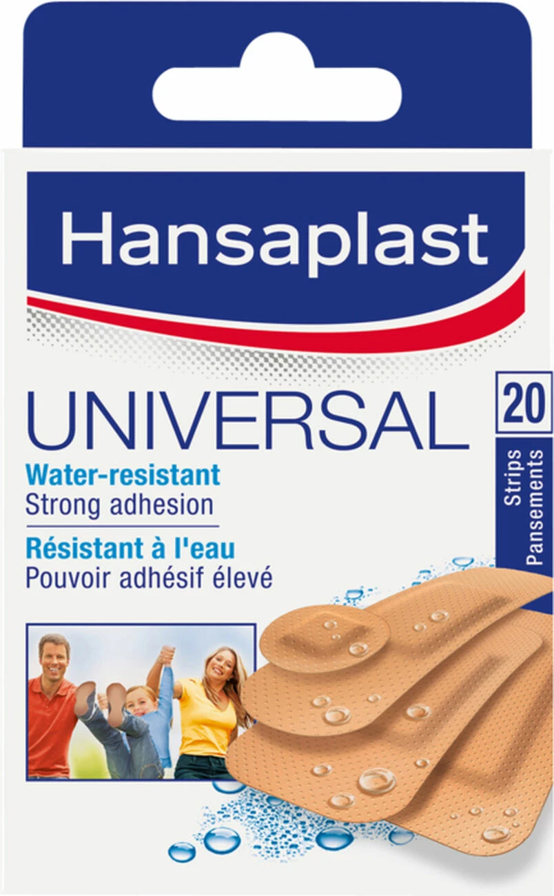Tout neuf ❤️ SOIN Multiactivité HANSAPLAST 20 PANSEMENTS UNIVERSAL LAVABLE 4 TAILLE 🎁 1 Tout neuf ❤️ SOIN Multiactivité HANSAPLAST 20 PANSEMENTS UNIVERSAL LAVABLE 4 TAILLE 🎁