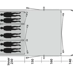 Promo 🛒 Camping Outwell Tente De Camping Outwell Colorado 6pe BLEU 💯