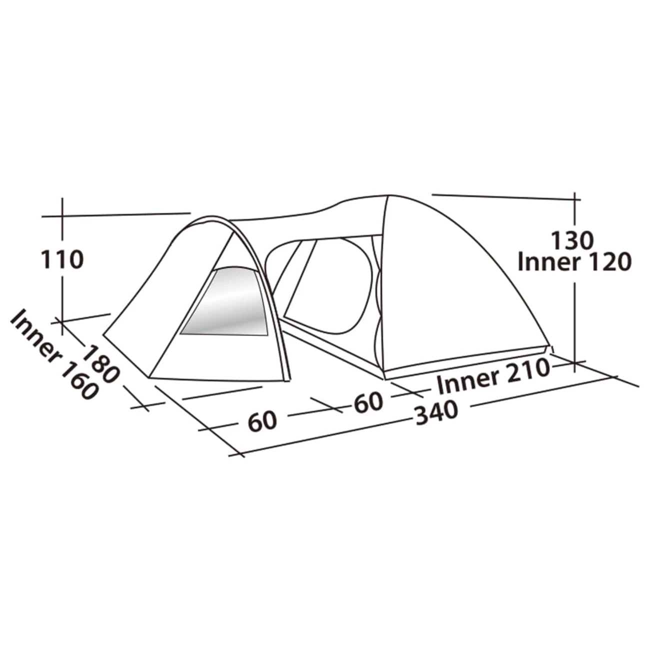 Meilleure affaire ⌛ Outdoor Easy Camp Easy Camp Tente Blazar 300 3 Places Rustique Vert 🥰 2 Meilleure affaire ⌛ Outdoor Easy Camp Easy Camp Tente Blazar 300 3 Places Rustique Vert 🥰 – Image 2