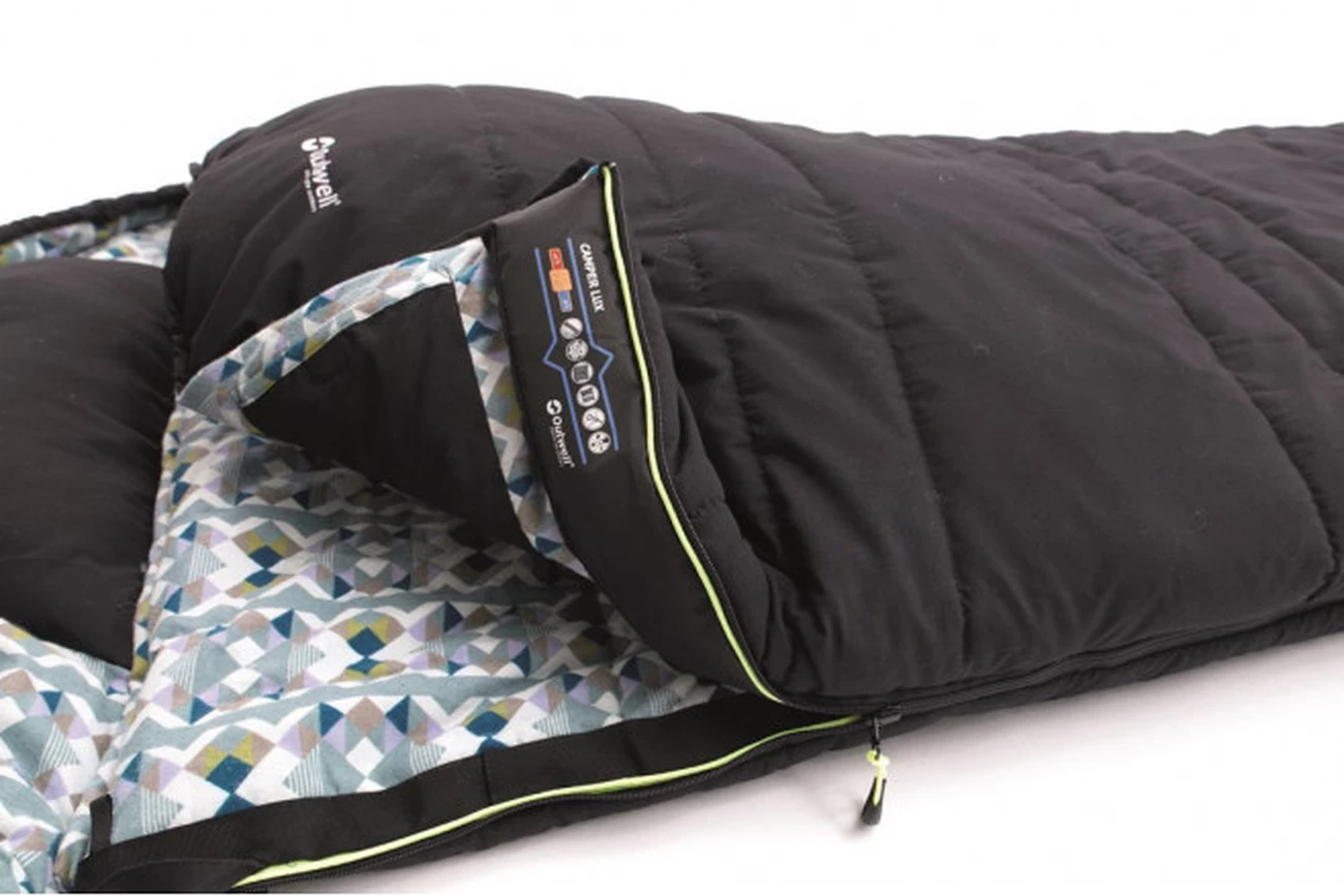 Sortie ⌛ Camping Outwell Sac De Couchage Outwell Camper Lux NOIR 🛒 3 Sortie ⌛ Camping Outwell Sac De Couchage Outwell Camper Lux NOIR 🛒 – Image 3