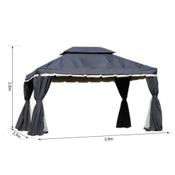 Offres 🔔 Outsunny Tonnelle Barnum Pavillon De Jardin Style Colonial Double Toit Toile Moustiquaires Et Toiles Amovibles 3,9l X 2,9l X 2,8h M Noir 👏 8 Offres 🔔 Outsunny Tonnelle Barnum Pavillon De Jardin Style Colonial Double Toit Toile Moustiquaires Et Toiles Amovibles 3,9l X 2,9l X 2,8h M Noir 👏 -Outsunny Shop 1adb5d40f03a48bfa141727c60616a4f