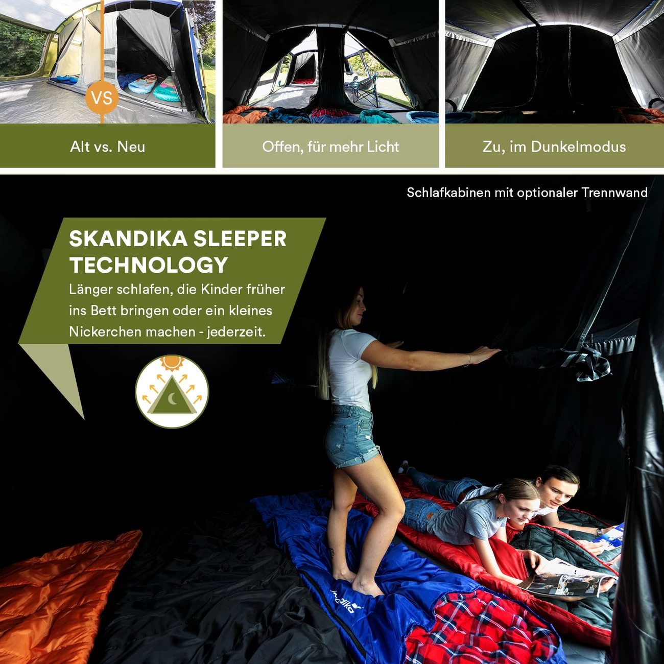 Coupon 🔥 Camping Skandika Skandika Tente Familiale Montana 10 Sleeper (bleu) ❤️ 4 Coupon 🔥 Camping Skandika Skandika Tente Familiale Montana 10 Sleeper (bleu) ❤️ – Image 4