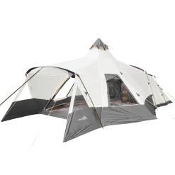 Remise ✨ Camping Skandika Navaho - Tente Familiale Tipi - 5 Personnes - 720 X 470 Cm - Sol Cousu ⌛