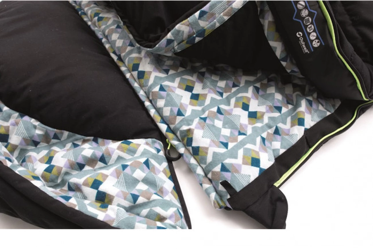 Sortie ⌛ Camping Outwell Sac De Couchage Outwell Camper Lux NOIR 🛒 6 Sortie ⌛ Camping Outwell Sac De Couchage Outwell Camper Lux NOIR 🛒 – Image 6