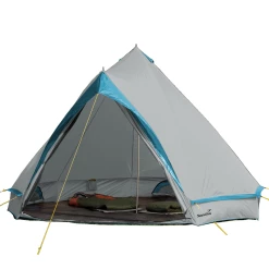 Coupon 😍 Camping Skandika Skandika Tipi Comanche 8 Personnes (gris/turquoise) 🥰