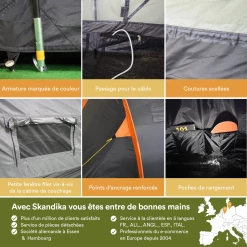 Top 10 💯 Camping Skandika Tente Familiale Trivelig 8 Protect 😍 11 Top 10 💯 Camping Skandika Tente Familiale Trivelig 8 Protect 😍 -Outsunny Shop 25d52c4c66084adababe59c5a98f44e5