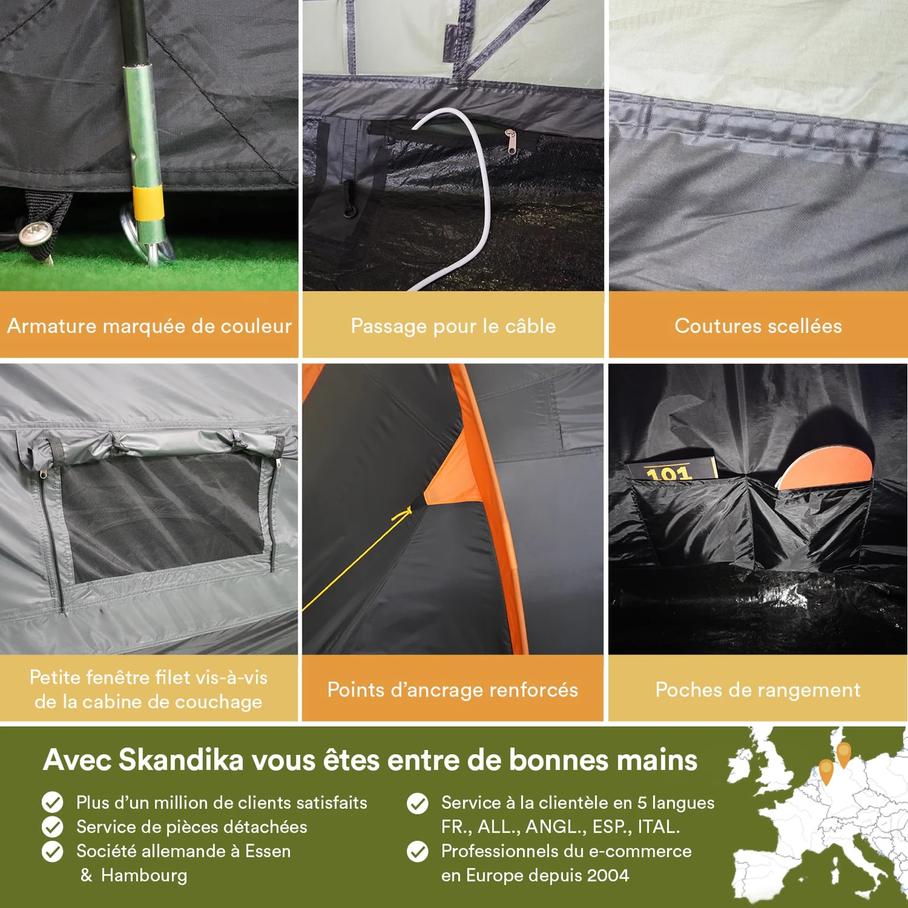 Top 10 💯 Camping Skandika Tente Familiale Trivelig 8 Protect 😍 6 Top 10 💯 Camping Skandika Tente Familiale Trivelig 8 Protect 😍 – Image 6