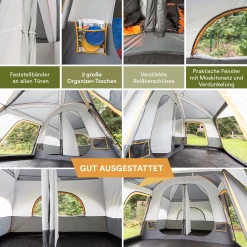 Budget 😉 Camping Skandika Tente Familiale Tønsberg 5 Personnes (gris) ✔️ -Outsunny Shop 26e49daafc4d4142beba6241585e849b