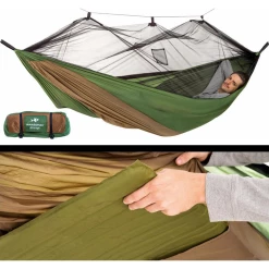 Grosses soldes ⭐ Amazonas Hamac Avec Moustiquaire Amazonas Adventure Moskito Thermo 👍