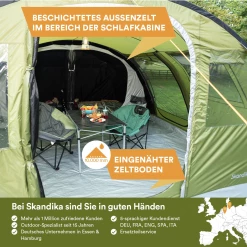 Vente flash ⌛ Camping Skandika Gotland 6 Sleeper Protect - Tente Tunnel 6 Pers. - Sol Cousu - Cabines Noires 👍 9 Vente flash ⌛ Camping Skandika Gotland 6 Sleeper Protect - Tente Tunnel 6 Pers. - Sol Cousu - Cabines Noires 👍 -Outsunny Shop 2e18aaa5c1ad485f8609eea9e8856f70