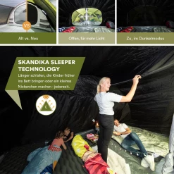 Vente flash ⌛ Camping Skandika Gotland 6 Sleeper Protect - Tente Tunnel 6 Pers. - Sol Cousu - Cabines Noires 👍 8 Vente flash ⌛ Camping Skandika Gotland 6 Sleeper Protect - Tente Tunnel 6 Pers. - Sol Cousu - Cabines Noires 👍 -Outsunny Shop 3336ce4d00ed4576ac1f6f09f4c0005d