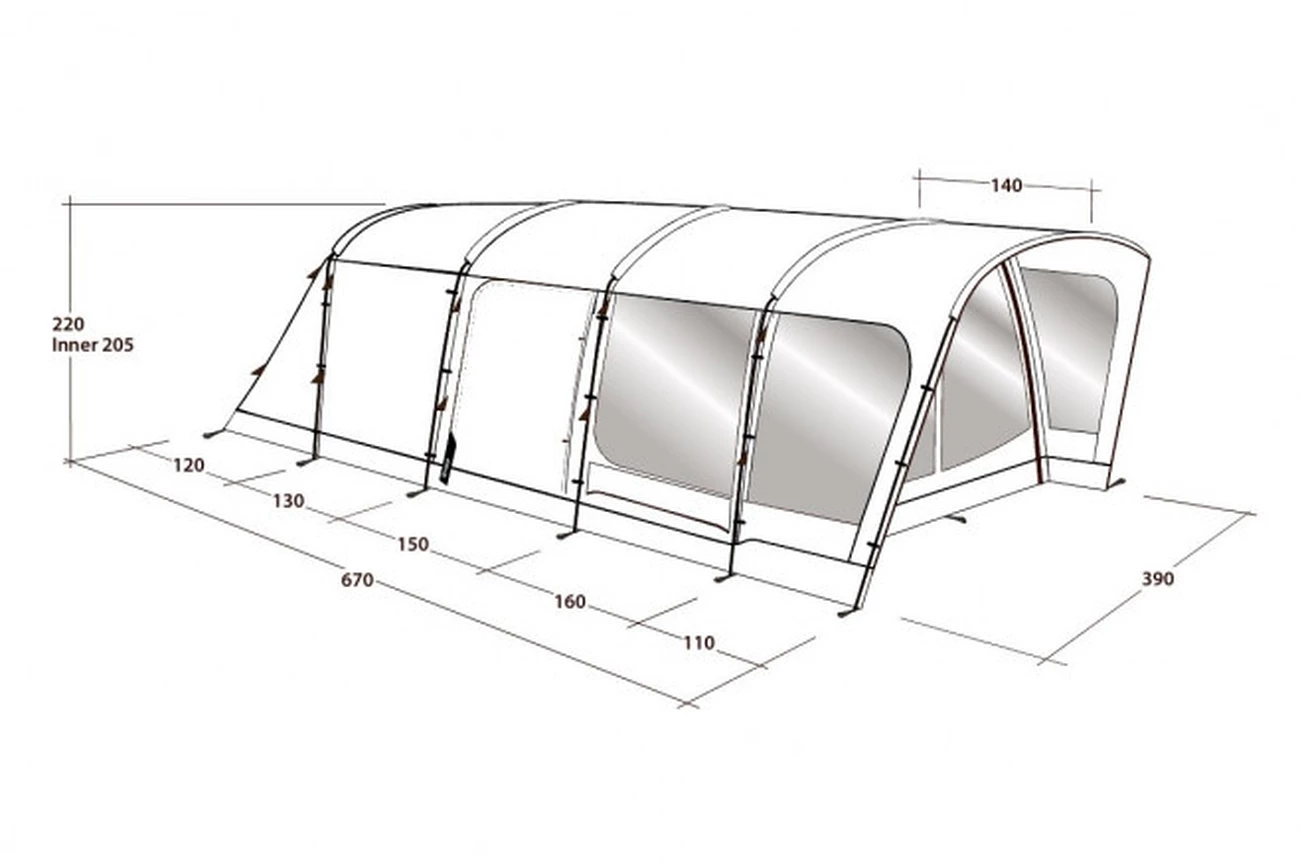 Promo 🛒 Camping Outwell Tente De Camping Outwell Colorado 6pe BLEU 💯 4 Promo 🛒 Camping Outwell Tente De Camping Outwell Colorado 6pe BLEU 💯 – Image 4
