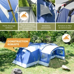 Remise 🌟 Camping Skandika Tente Familiale Nimbus 12 Personnes 🎁 9 Remise 🌟 Camping Skandika Tente Familiale Nimbus 12 Personnes 🎁 -Outsunny Shop 46a2272a650846b39bea815286c7a703