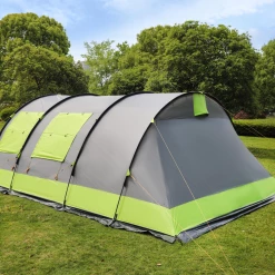 Meilleure vente 😀 Kingcamp Tente De Camping Familiale Forme Tunnel 6 Places Venezia - Kingcamp - Tout Vert ⌛