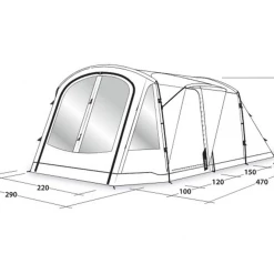 Nouveau ❤️ Camping Outwell Tente De Camping Outwell Nevada 4p BLEU 🤩 -Outsunny Shop 4907c5be14a649ceae9b62c7186b3080