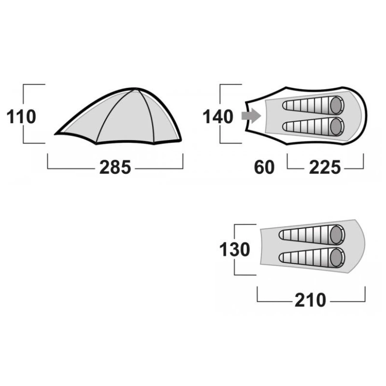 Nouveau ✔️ Husky Tente Husky Sawaj Camel 2 ❤️ 3 Nouveau ✔️ Husky Tente Husky Sawaj Camel 2 ❤️ – Image 3
