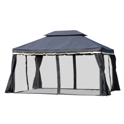 Offres 🔔 Outsunny Tonnelle Barnum Pavillon De Jardin Style Colonial Double Toit Toile Moustiquaires Et Toiles Amovibles 3,9l X 2,9l X 2,8h M Noir 👏 9 Offres 🔔 Outsunny Tonnelle Barnum Pavillon De Jardin Style Colonial Double Toit Toile Moustiquaires Et Toiles Amovibles 3,9l X 2,9l X 2,8h M Noir 👏 -Outsunny Shop 4e88151cf7d34701a030853039cbfb40