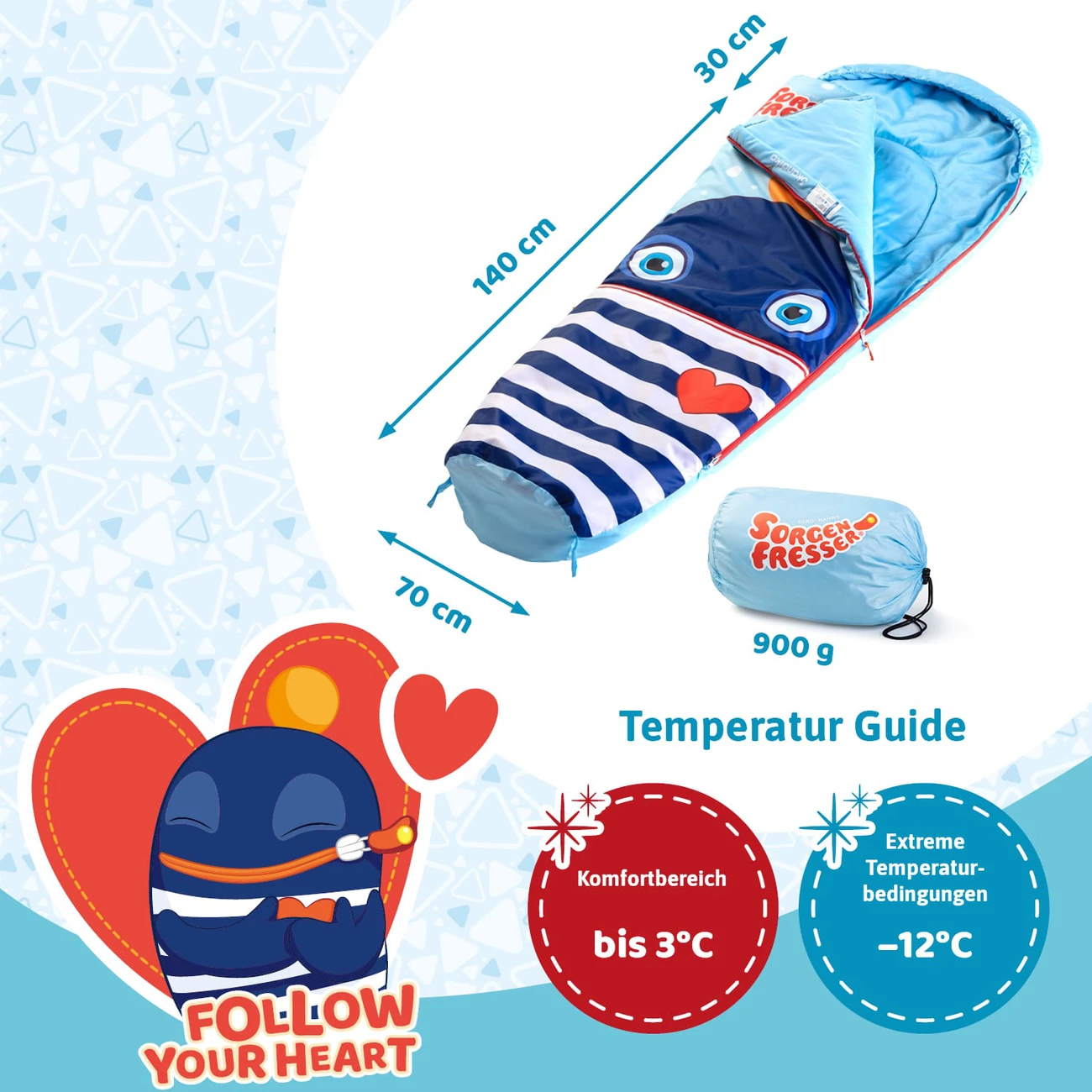 Vente flash 😉 Camping Skandika Sorgenfresser - Sac De Couchage Pour Enfants Ping, Avale-soucis 170 X 70 Cm BLEU ❤️ 6 Vente flash 😉 Camping Skandika Sorgenfresser - Sac De Couchage Pour Enfants Ping, Avale-soucis 170 X 70 Cm BLEU ❤️ – Image 6