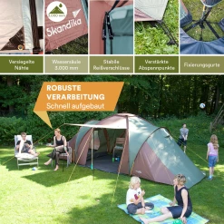 Grosses soldes 🛒 Camping Skandika Tente Dôme Daytona Xxl Tente Familiale Pour 6 Personnes 😀 10 Grosses soldes 🛒 Camping Skandika Tente Dôme Daytona Xxl Tente Familiale Pour 6 Personnes 😀 -Outsunny Shop 5cd135be9d3a4f6e9aca6ec726507d08