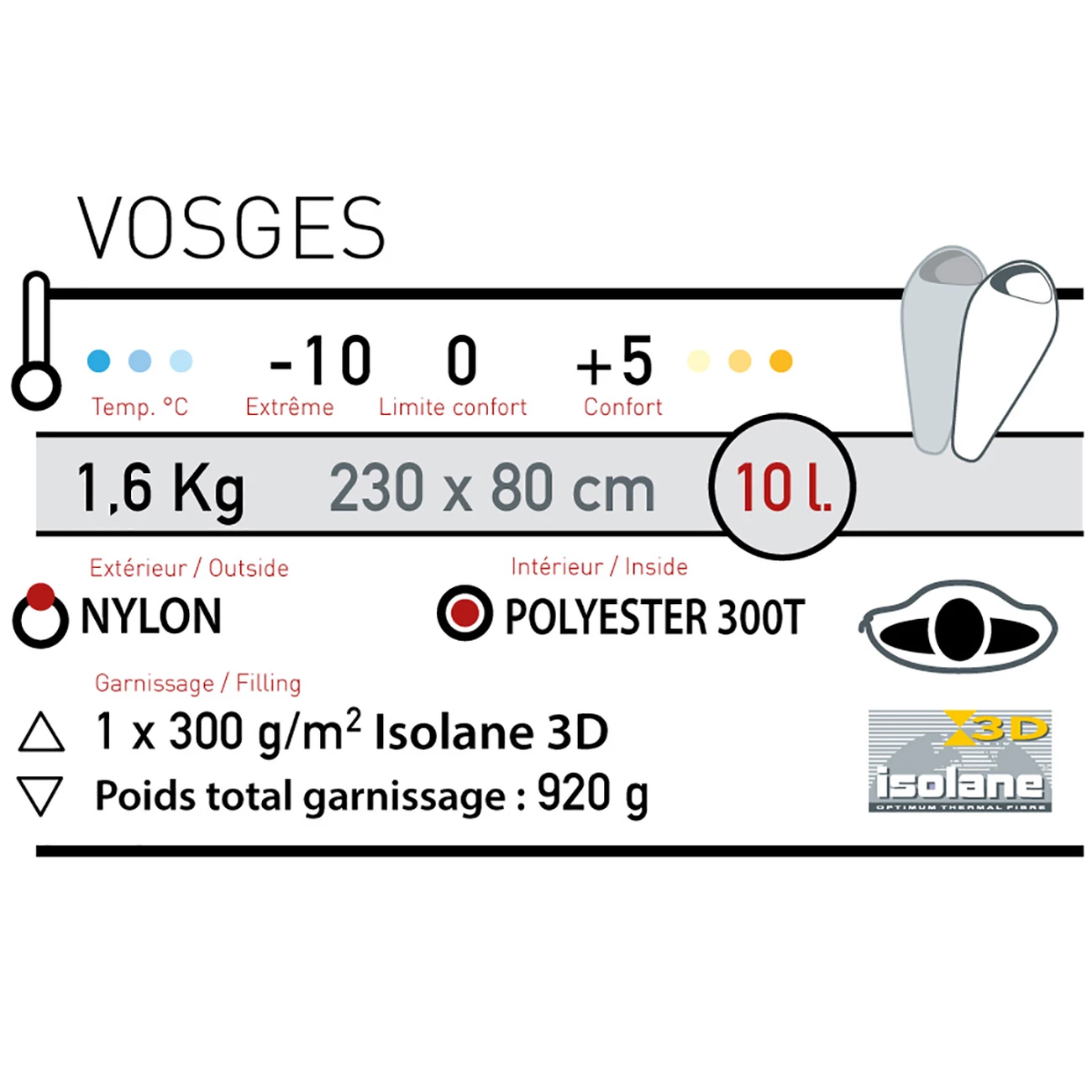 Coupon 🌟 Wilsa Sac De Couchage De Trekking Vosges 5° ✔️ 3 Coupon 🌟 Wilsa Sac De Couchage De Trekking Vosges 5° ✔️ – Image 3