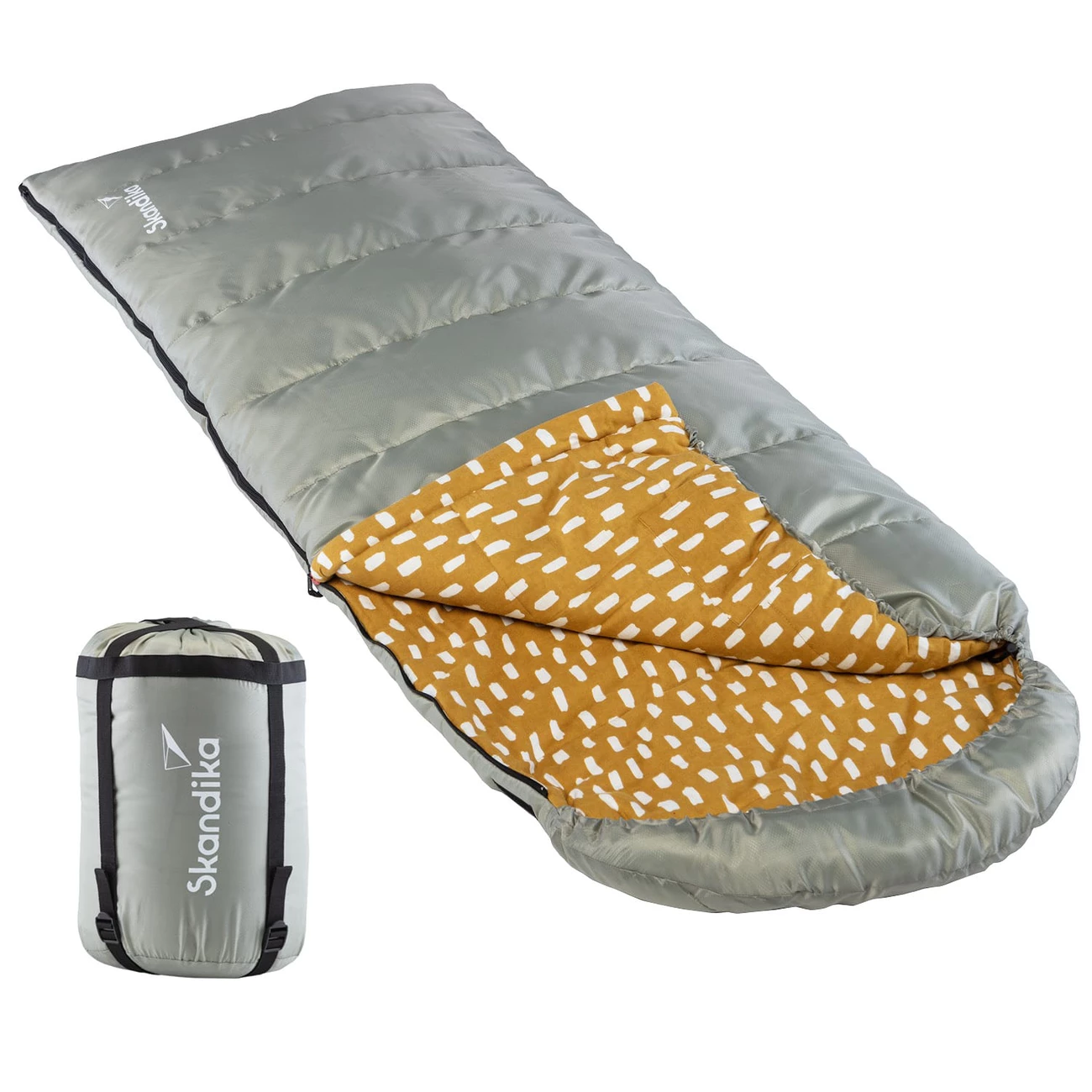 Tout neuf 💯 Camping Skandika Skandika Sac De Couchage Couverture Dundee, Zip À Droite, Sauge GRIS 😉 3 Tout neuf 💯 Camping Skandika Skandika Sac De Couchage Couverture Dundee, Zip À Droite, Sauge GRIS 😉 – Image 3