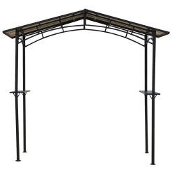 Top 10 ✔️ Outsunny Pavillon Jardin - Abri Barbecue - Steakhouse 2 Étagères - Toit De Barbecue - Dim. 2,46l X 1,49l X 2,30h M - Alu. Métal Noir Toit Polycarbonate 🎁 -Outsunny Shop 6fb1050e11a7427db7eddc43fddc607b