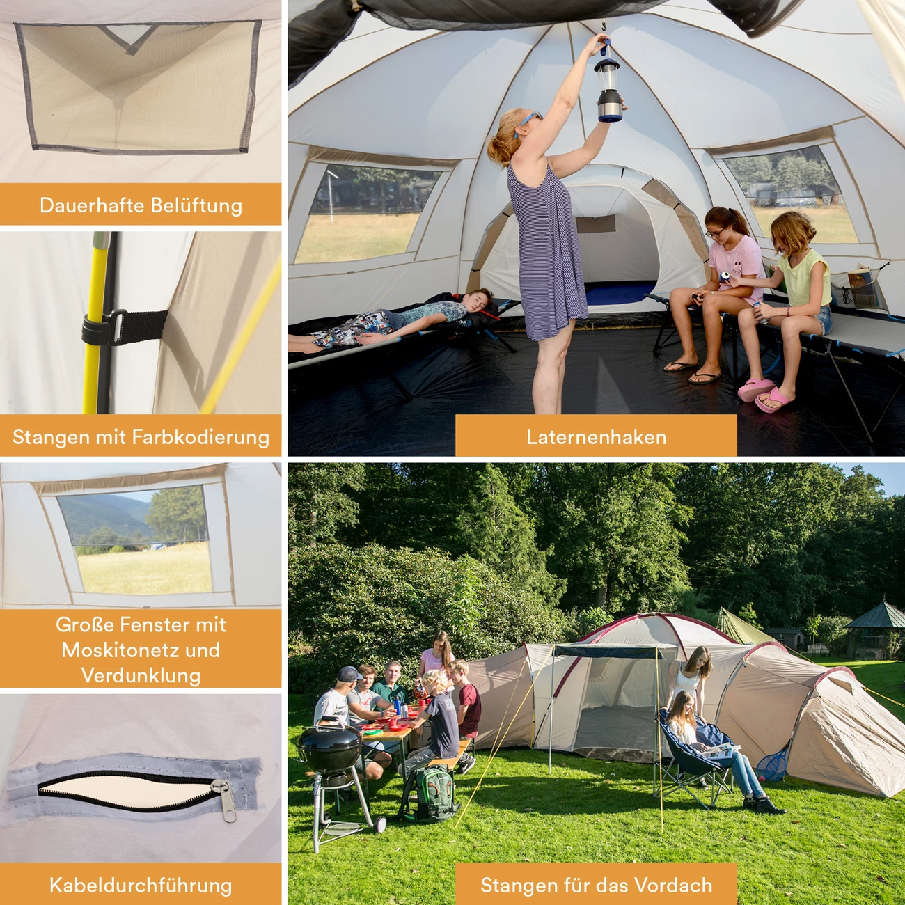 Tout neuf ✔️ Camping Skandika Turin 12 - Tente Camping Familiale 12 Personnes - 840x7200cm 👍 6 Tout neuf ✔️ Camping Skandika Turin 12 - Tente Camping Familiale 12 Personnes - 840x7200cm 👍 – Image 6