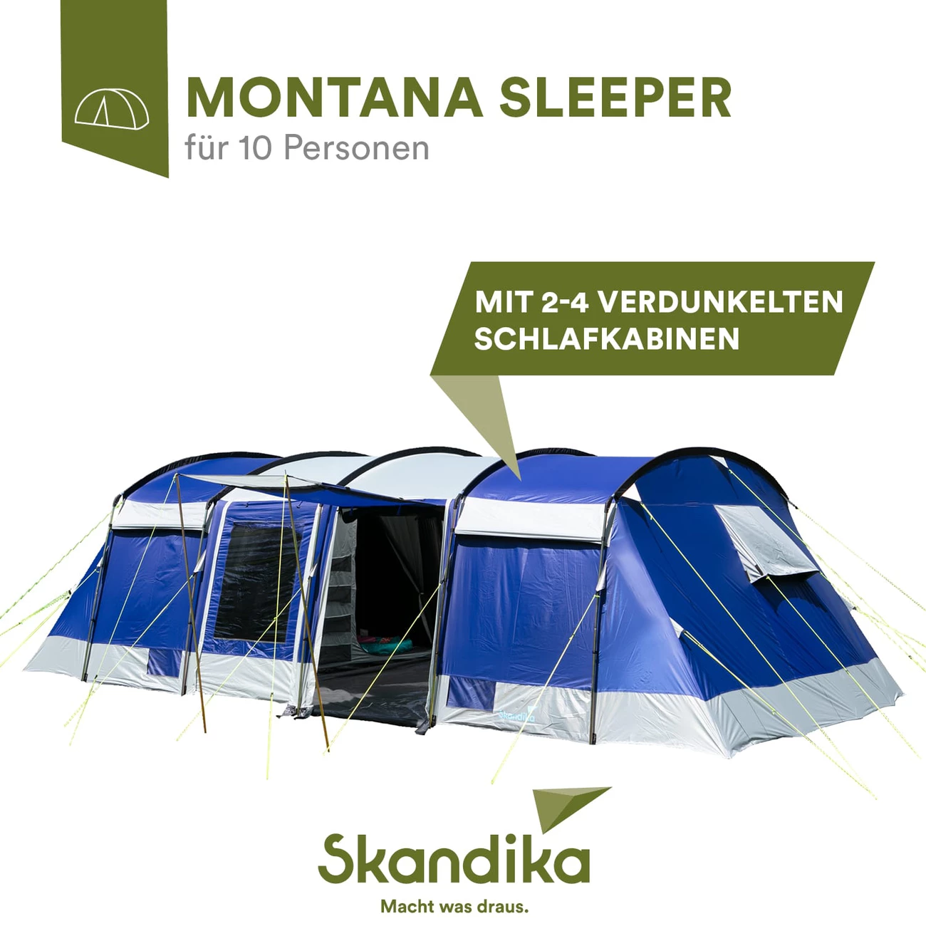 Coupon 🔥 Camping Skandika Skandika Tente Familiale Montana 10 Sleeper (bleu) ❤️ 2 Coupon 🔥 Camping Skandika Skandika Tente Familiale Montana 10 Sleeper (bleu) ❤️ – Image 2