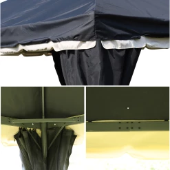 Offres 🔔 Outsunny Tonnelle Barnum Pavillon De Jardin Style Colonial Double Toit Toile Moustiquaires Et Toiles Amovibles 3,9l X 2,9l X 2,8h M Noir 👏 11 Offres 🔔 Outsunny Tonnelle Barnum Pavillon De Jardin Style Colonial Double Toit Toile Moustiquaires Et Toiles Amovibles 3,9l X 2,9l X 2,8h M Noir 👏 -Outsunny Shop 79bebf6aacf54f908e5c08e8bb10f532