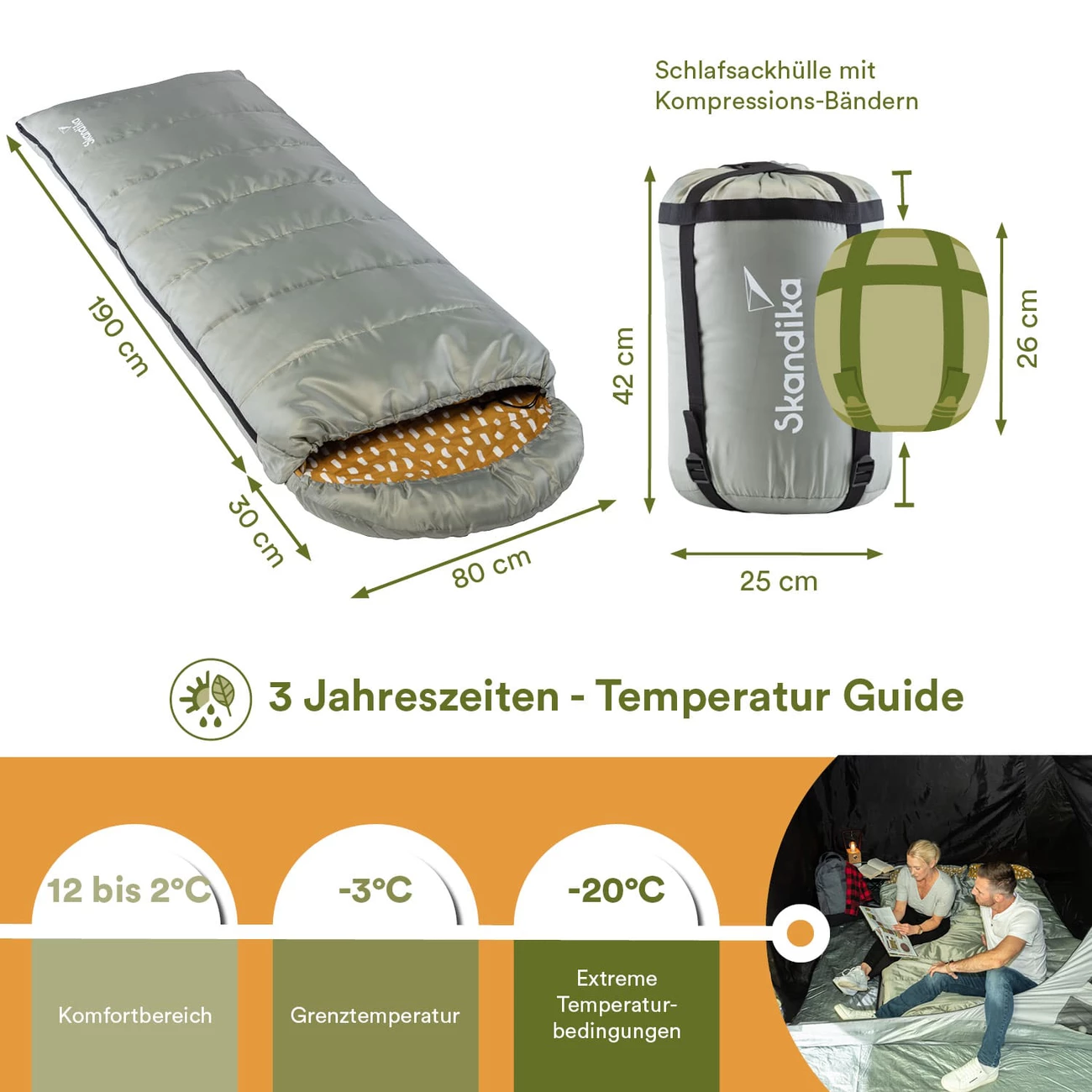 Tout neuf 💯 Camping Skandika Skandika Sac De Couchage Couverture Dundee, Zip À Droite, Sauge GRIS 😉 1 Tout neuf 💯 Camping Skandika Skandika Sac De Couchage Couverture Dundee, Zip À Droite, Sauge GRIS 😉