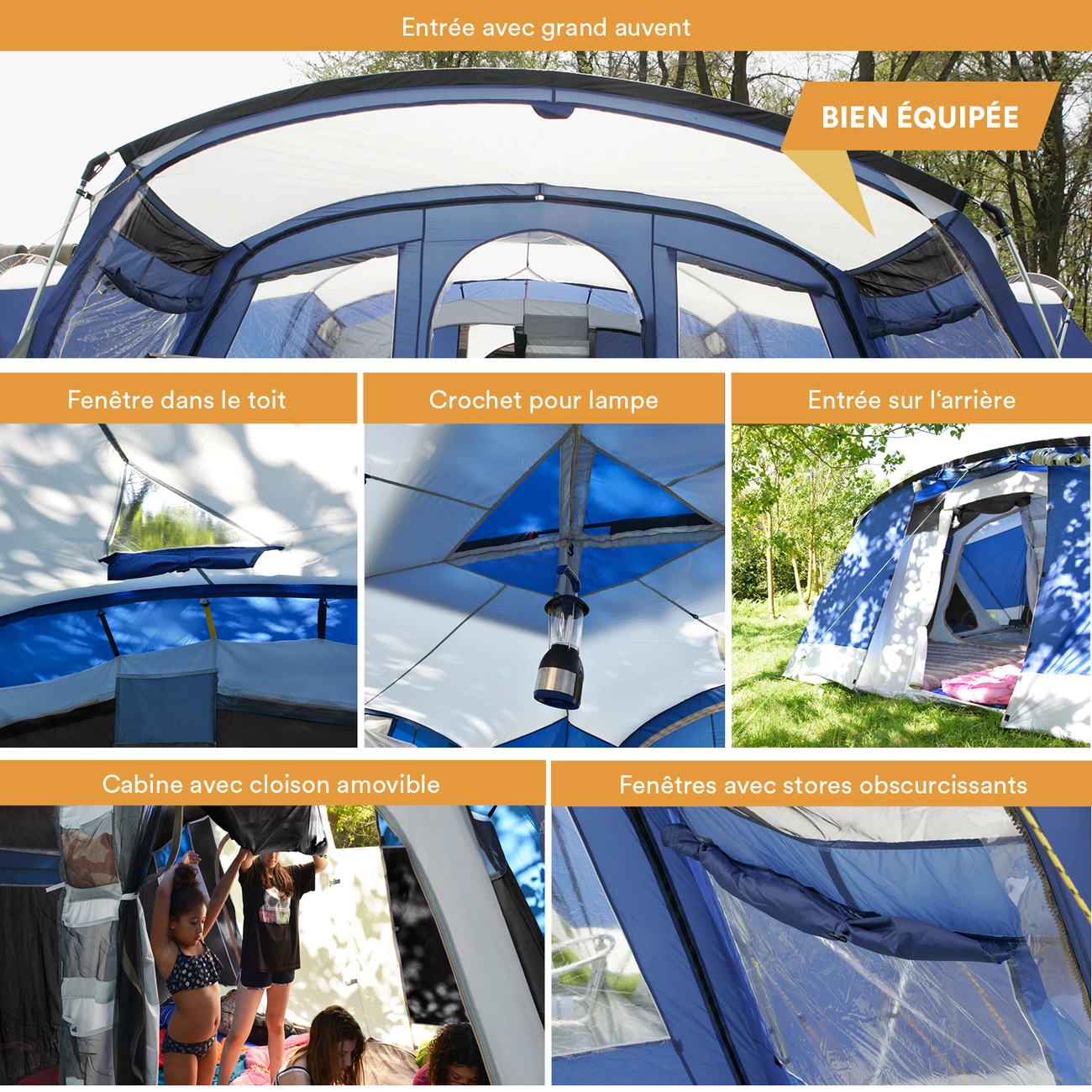 Remise 🌟 Camping Skandika Tente Familiale Nimbus 12 Personnes 🎁 5 Remise 🌟 Camping Skandika Tente Familiale Nimbus 12 Personnes 🎁 – Image 5