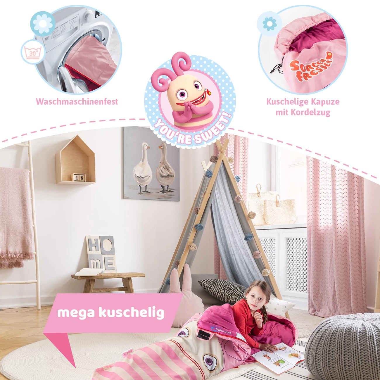 Coupon ✨ Camping Skandika Skandika Sac De Couchage Enfant Avale-soucis Polli, 170 X 70 Cm ROSE ❤️ 2 Coupon ✨ Camping Skandika Skandika Sac De Couchage Enfant Avale-soucis Polli, 170 X 70 Cm ROSE ❤️ – Image 2