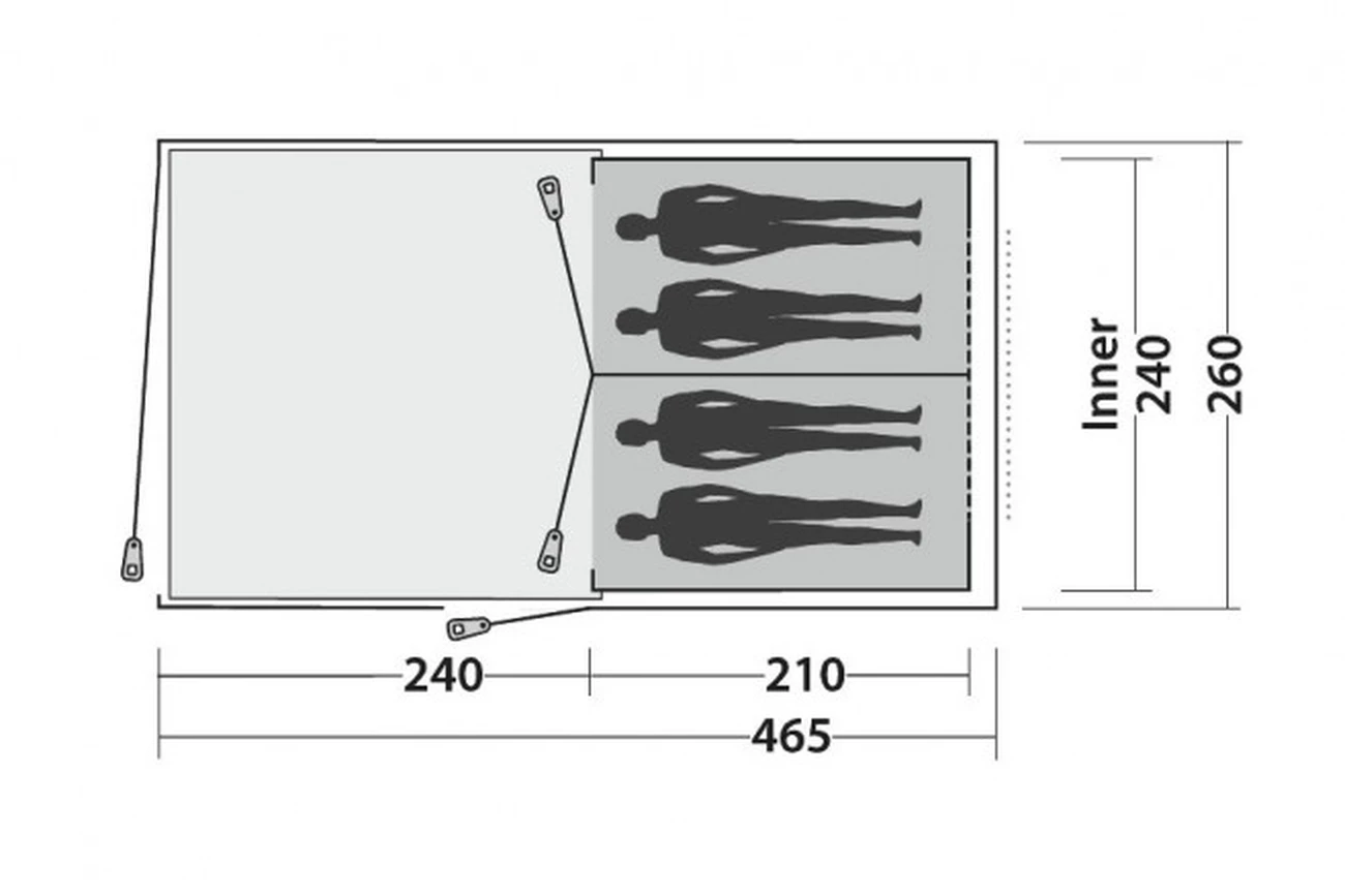 Meilleure affaire ⭐ Randonnee Pedestre Easy Camp Tente Easy Camp Galaxy 400 VERT ❤️ 3 Meilleure affaire ⭐ Randonnee Pedestre Easy Camp Tente Easy Camp Galaxy 400 VERT ❤️ – Image 3