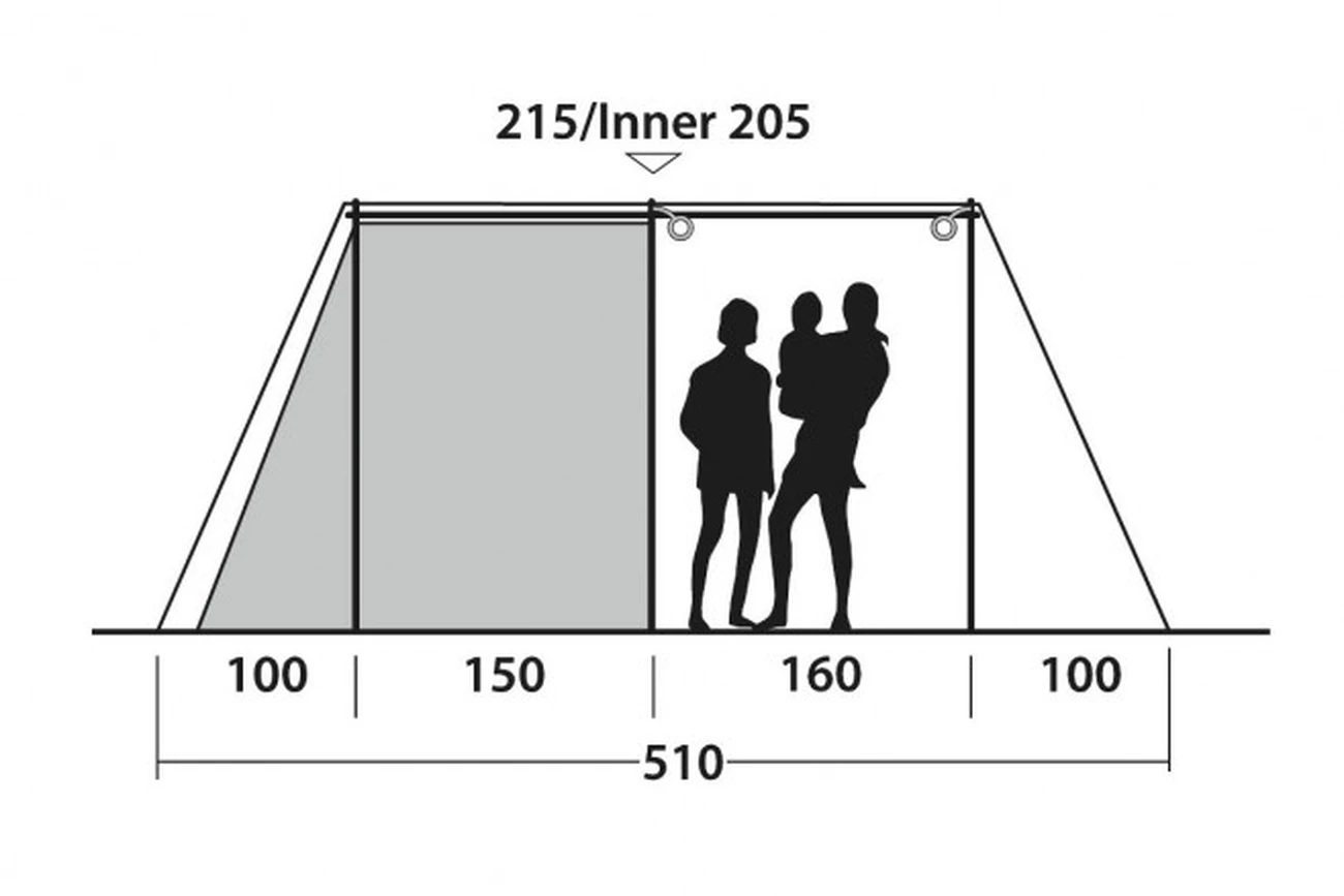 Vente flash ✔️ Camping Outwell Tente De Camping Outwell Nevada 5p BLEU 😍 3 Vente flash ✔️ Camping Outwell Tente De Camping Outwell Nevada 5p BLEU 😍 – Image 3