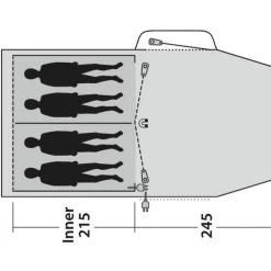 Vente flash 🔔 Camping Outwell Tente De Camping Outwell Springwood 4 VERT 🌟