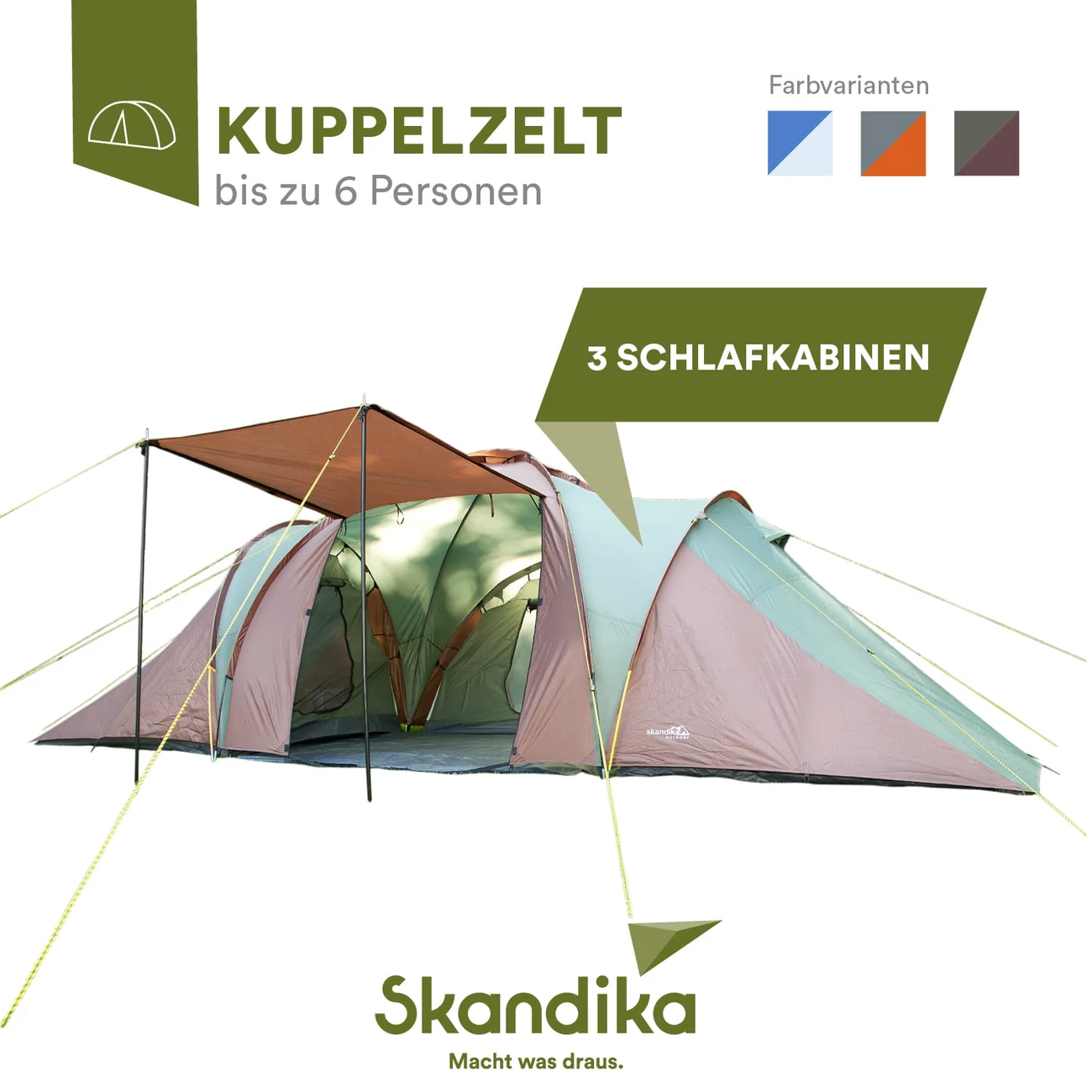 Grosses soldes 🛒 Camping Skandika Tente Dôme Daytona Xxl Tente Familiale Pour 6 Personnes 😀 2 Grosses soldes 🛒 Camping Skandika Tente Dôme Daytona Xxl Tente Familiale Pour 6 Personnes 😀 – Image 2