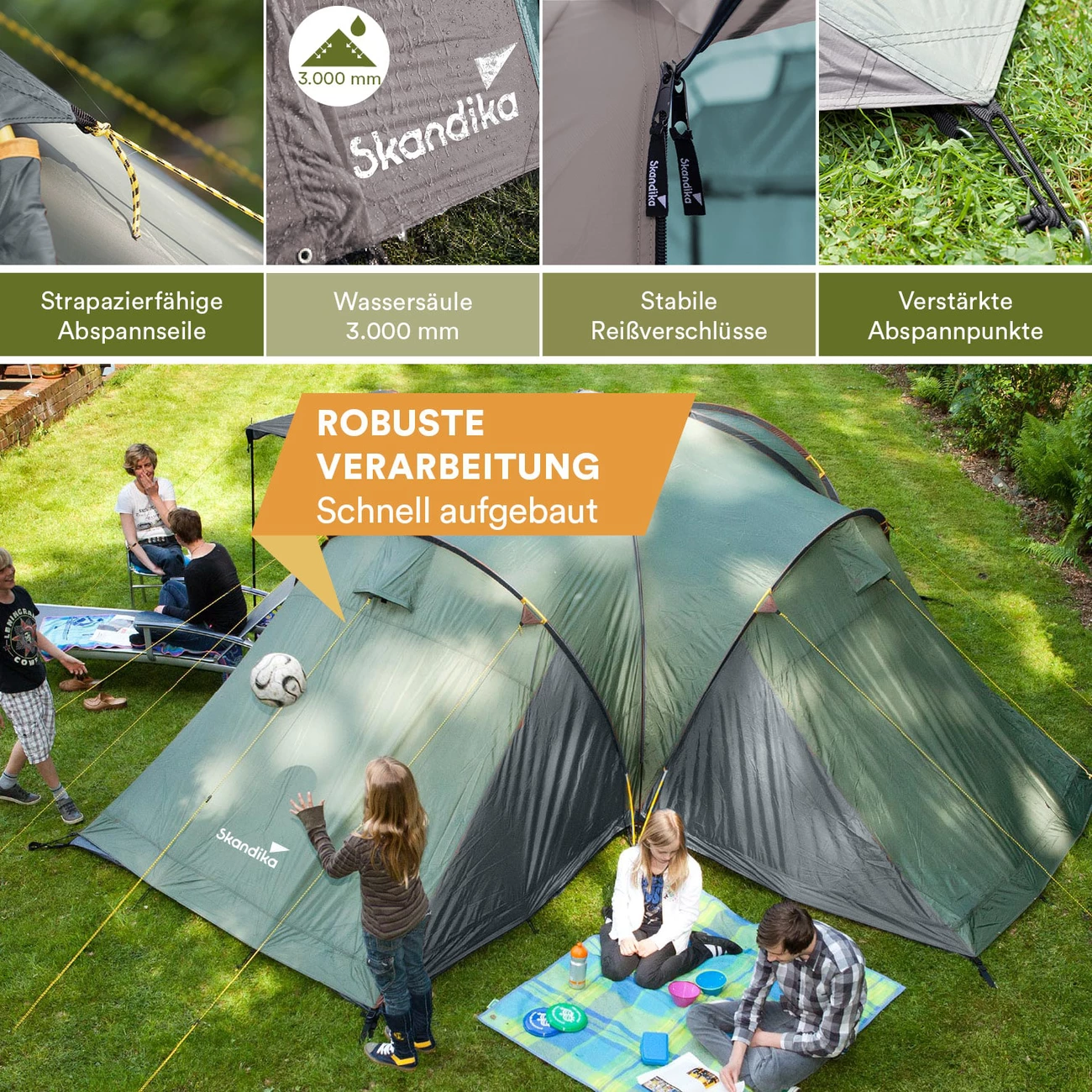 De gros 👍 Camping Skandika Skandika Tente Dôme Silverstone 6 Xxl ❤️ 5 De gros 👍 Camping Skandika Skandika Tente Dôme Silverstone 6 Xxl ❤️ – Image 5