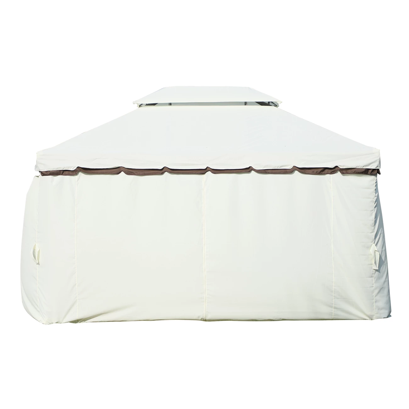 Sortie 🤩 Outsunny Tonnelle Barnum Pavillon De Jardin Style Colonial Double Toit Toile Moustiquaires Et Toiles Amovibles 3,9l X 2,9l X 2,8h M Crème ✔️ 4 Sortie 🤩 Outsunny Tonnelle Barnum Pavillon De Jardin Style Colonial Double Toit Toile Moustiquaires Et Toiles Amovibles 3,9l X 2,9l X 2,8h M Crème ✔️ – Image 4