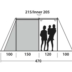 Nouveau ❤️ Camping Outwell Tente De Camping Outwell Nevada 4p BLEU 🤩