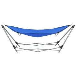 Coupon 👍 Jeux De Plein Air Vidaxl Vidaxl Hamac Avec Support Pliable Bleu 🔥 -Outsunny Shop b615802c563948d796bb5d6349898ca1