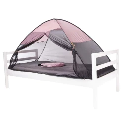 Coupon 🎁 Outdoor Deryan Deryan Tente-lit Avec Moustiquaire Escamotable 200x90x110 Cm Rose ⭐