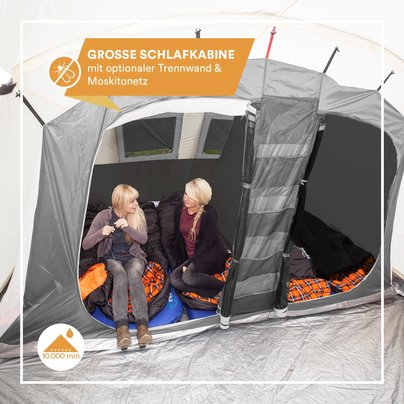 Remise ✨ Camping Skandika Navaho - Tente Familiale Tipi - 5 Personnes - 720 X 470 Cm - Sol Cousu ⌛ 5 Remise ✨ Camping Skandika Navaho - Tente Familiale Tipi - 5 Personnes - 720 X 470 Cm - Sol Cousu ⌛ – Image 5