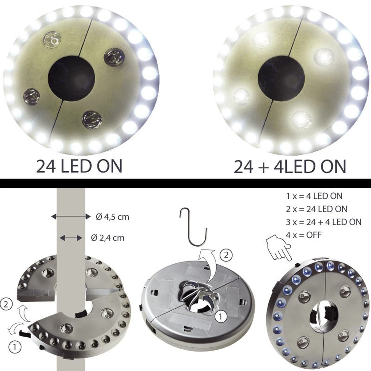 Meilleur prix ⌛ Randonnee Pedestre Cao Lampe De Tente Et Parasol 28 Leds Cao 😉 3 Meilleur prix ⌛ Randonnee Pedestre Cao Lampe De Tente Et Parasol 28 Leds Cao 😉 – Image 3