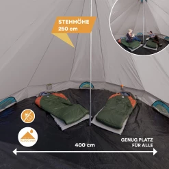 Coupon 😍 Camping Skandika Skandika Tipi Comanche 8 Personnes (gris/turquoise) 🥰 9 Coupon 😍 Camping Skandika Skandika Tipi Comanche 8 Personnes (gris/turquoise) 🥰 -Outsunny Shop c65365ba56924fd0914f1b7b451250b6