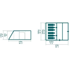 Nouveau ✨ Bestway Tente Familiale 6 Personnes Family Dome 6 Pavillo - 2 Chambres + 1 Salon - Imperméabilité 3000mm 🥰 -Outsunny Shop d1375856935947dfa2e72c6d655f48e1